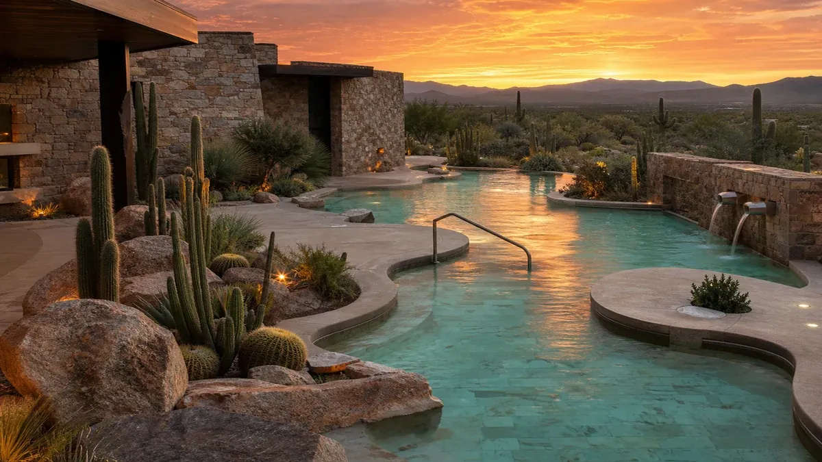 Wellness Retreats geothermal travel guide illustration
